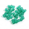 Firepolished 4mm Uranium green, 40 st