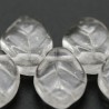 Crystal lövformade pärlor 12x7 mm