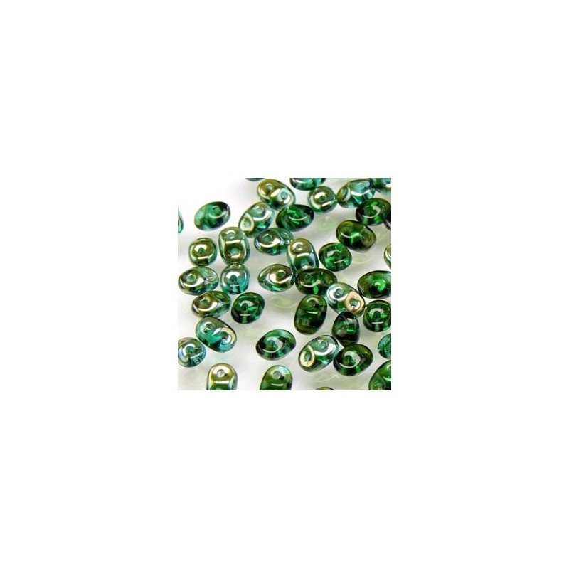 Superduo Emerald Celsian 2,5x5mm