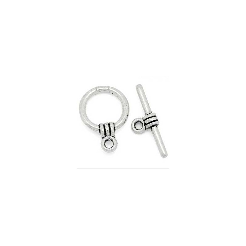 Togglelås 15x11mm antikfärg