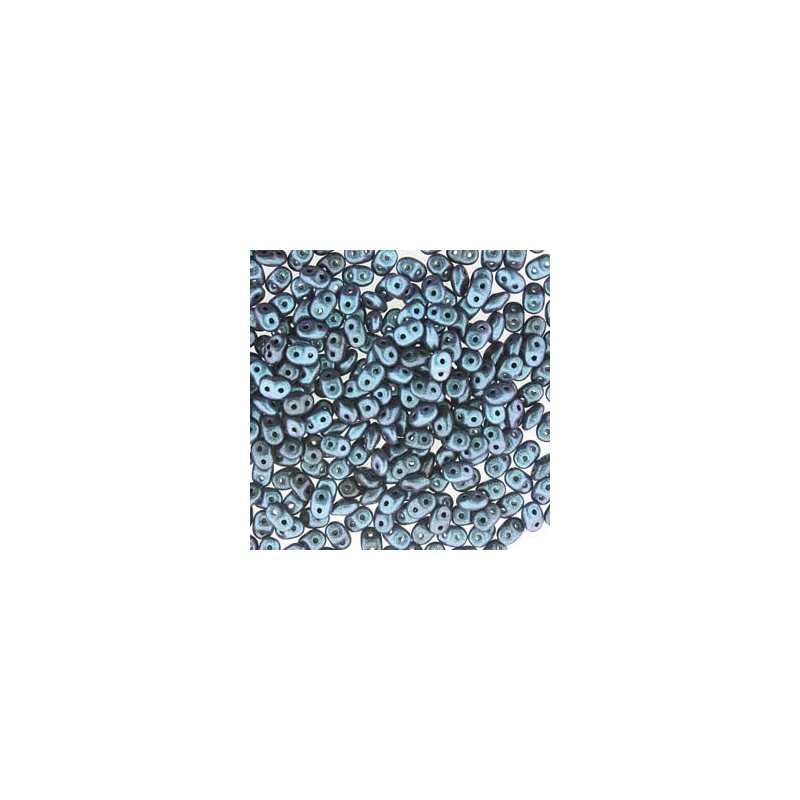 Superduo Polychrome Denim Blue 2,5x5mm