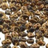 Superduo Dark Topaz Semi Bronze Luster 2,5x5mm