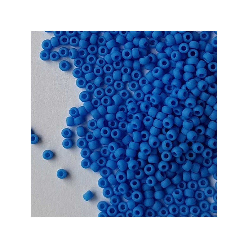 TOHO round 11/0 Opaque-Frosted Cornflower 10g