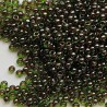 TOHO round 11/0 Inside-Color Peridot/Fuschia Line 10g