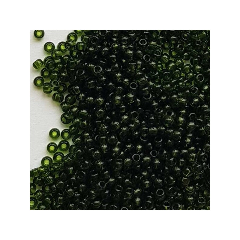 TOHO round 11/0 Transparent Olivine 10g