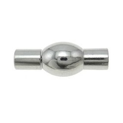 Push-lås silverfärg 6x15mm