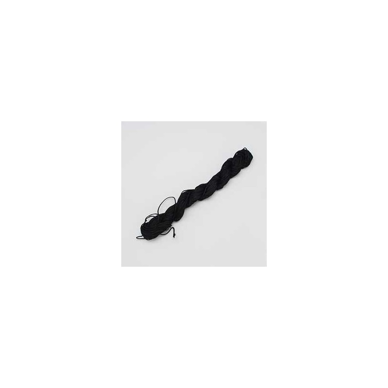 Nyloncord Svart 1mm