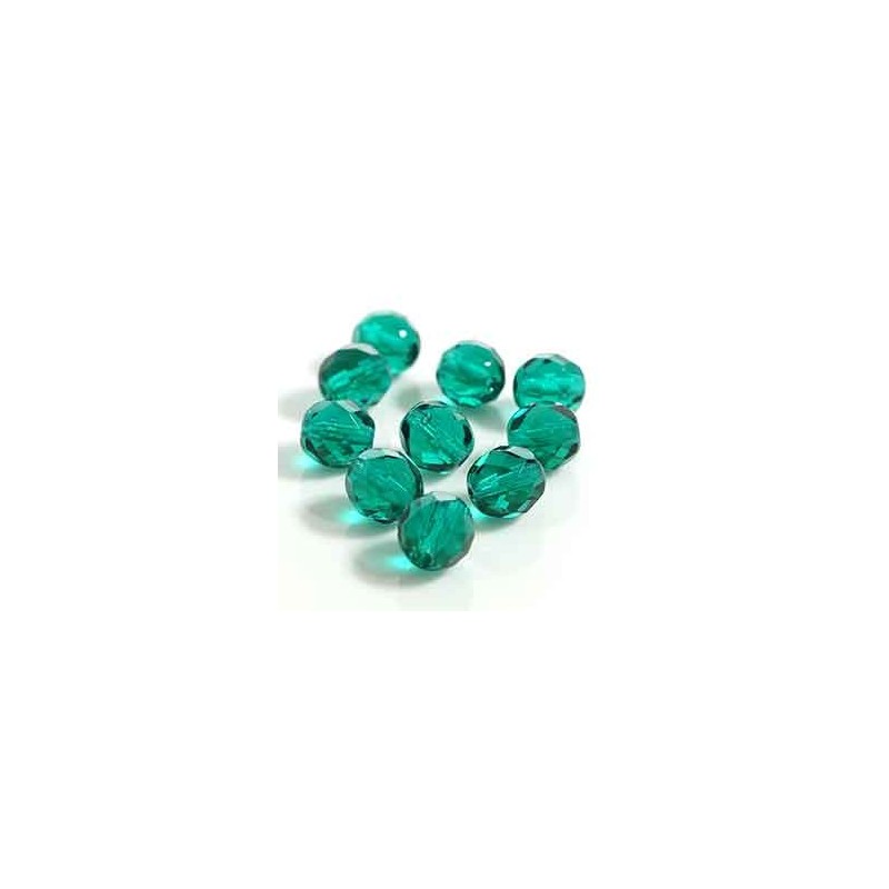 Firepolished 8mm Lt Emerald 20