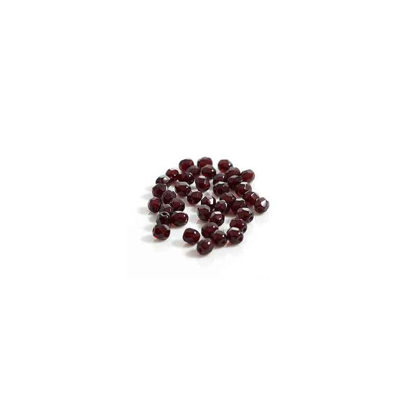 Firepolished 4mm Garnet 10