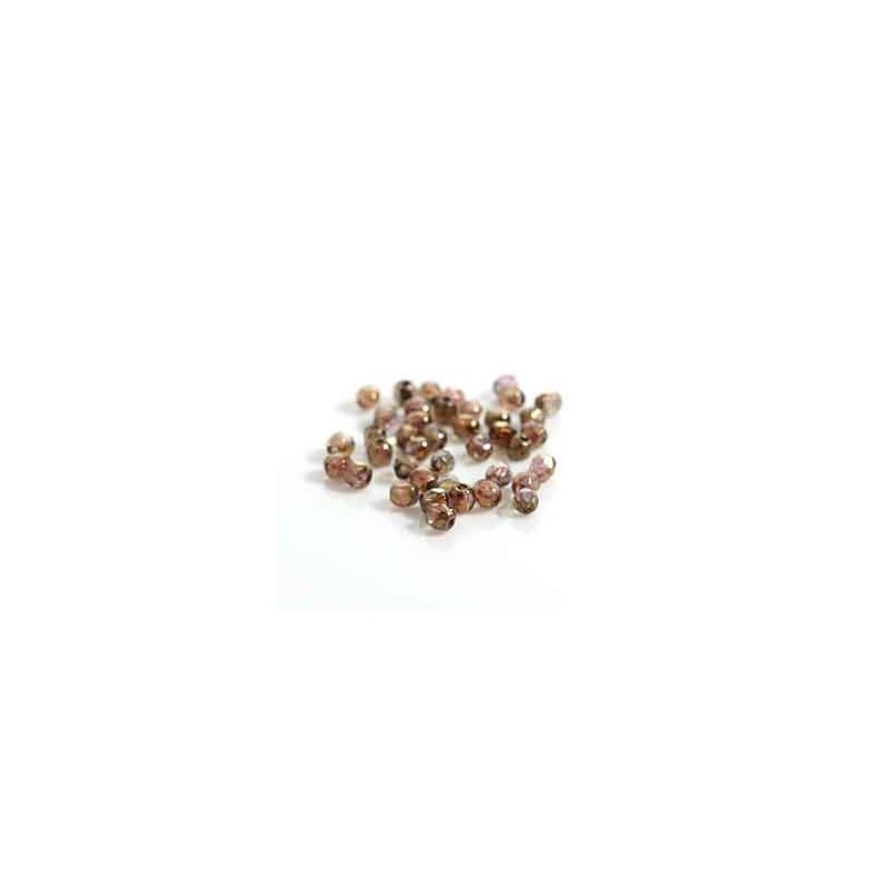 Firepolished 3mm Crystal Brown Senegal