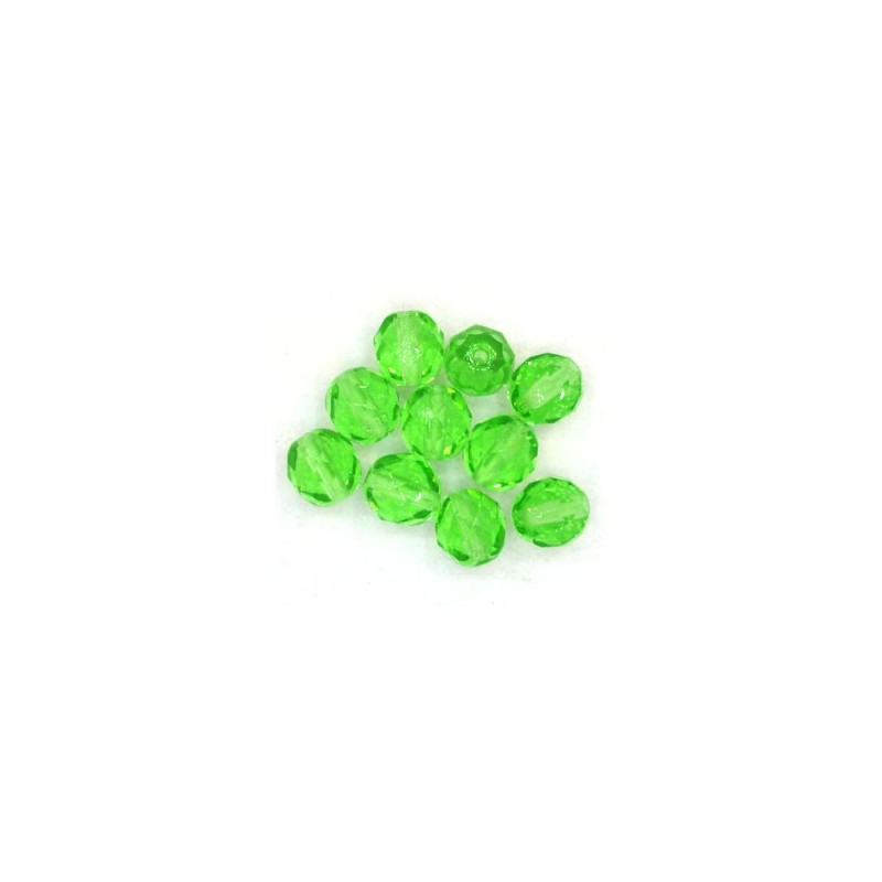 FirePolished 8mm, Lt Peridot20, 10st