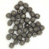 FirePolished 4mm, Opaque Grey, 40st