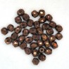 FirePolished 4mm, Svart m kopparton, 40st
