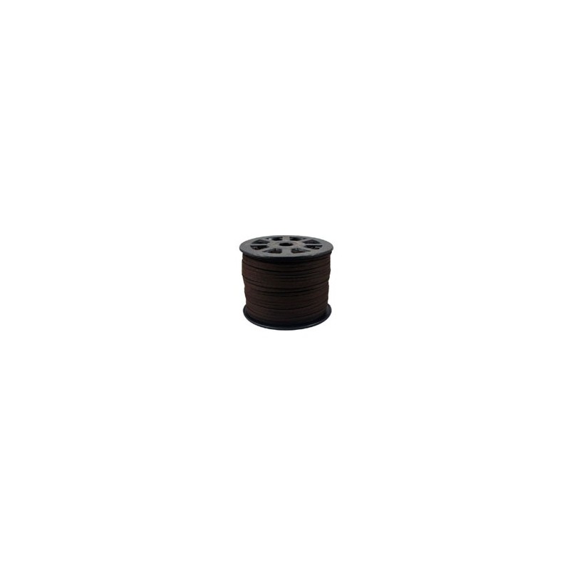 Imiterat mockaband 3mm brun 3 meter