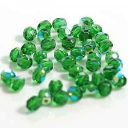 Firepolished Emerald 4mm