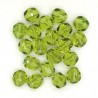 Firepolished 6mm, Olivine , 20st